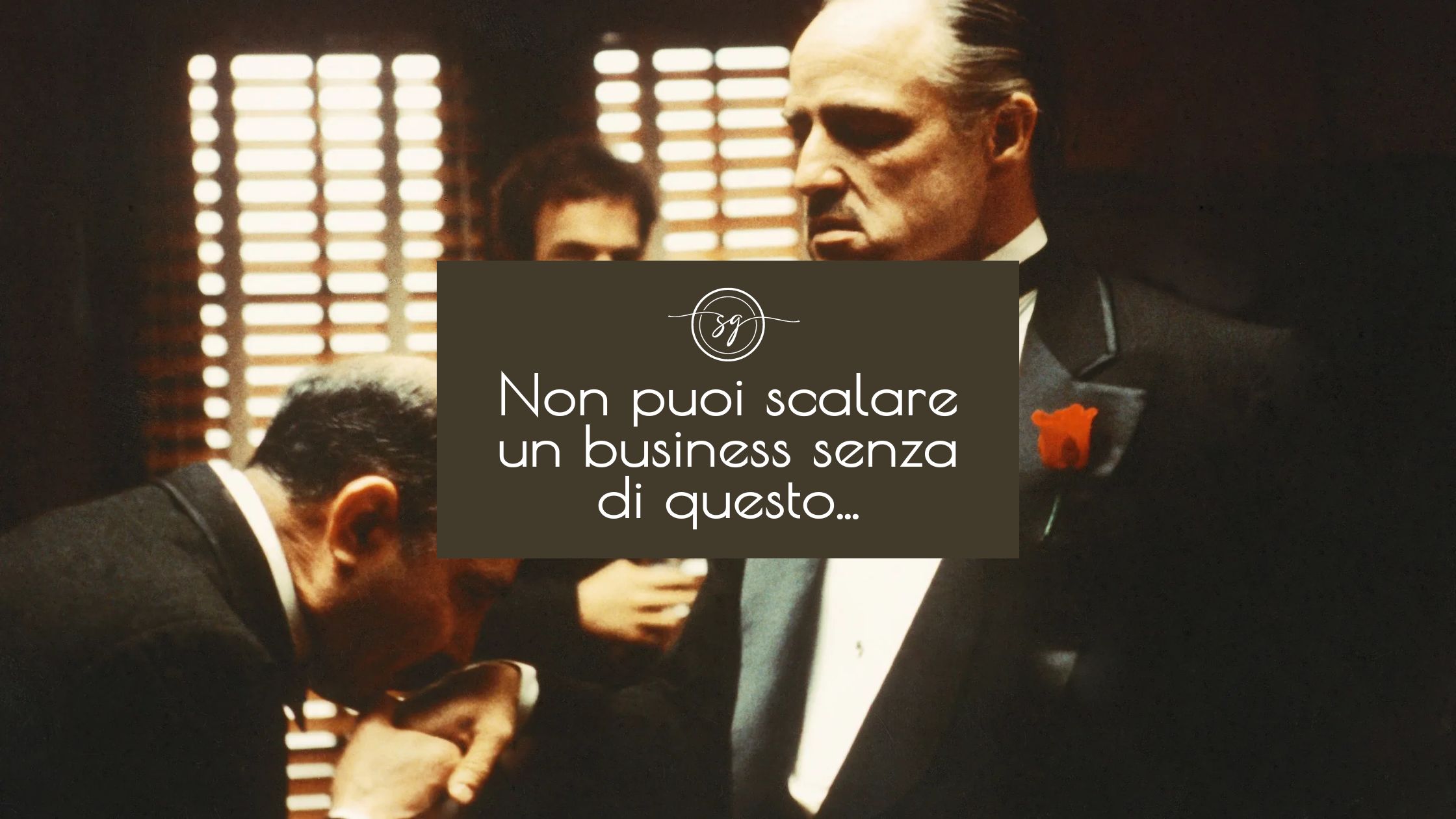 Non puoi scalare un business senza di questo…